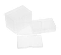 BESTYASH 8pcs Playing Card Storage Box Business Card Holder Portable Rectangular Plastic Case Multifunctional Storage Enhancing Display Effect for Exhibitions and Business Meetings