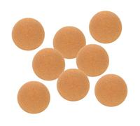 BESTYASH 8pcs Round Cork Stoppers for Bottles Polished Natural Wood Spherical Cork Plugs with Airtight Seal Easy Insert and Remove Wine Bottle Closures for DIY Crafts and Decanters