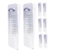BESTYASH 8pcs Transparent Furniture Levelers Door Stopper Table Leg Pads Stackable Wedges for Uneven Surfaces Non Slip Design for Home Use