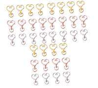 BESTYASH 90pcs Peach Heart Shape Zinc Alloy Keychain Stylish Keyring Accessories Silver Gold and Rose Gold for Men and Women for Valentine Day Birthdays and Special Occasions