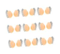 BESTYASH 9Pair Realistic Silicone Eyelids with Eyelashes for Mannequin Head Soft Touch Replacement Training Kit for Makeup Artist and Lash Extension Practice Skin Tone for Beginner Lash