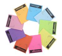 BESTYASH 9pcs Telephone Message Pad Neon Memo Notepad with Tear off Pages | Self Adhesive Sheets, Lined Thick Paper, Color Coded Notes for Desks, Monitors, Boards, Clinics
