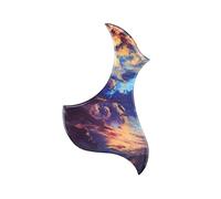 BESTYASH Acoustic Guitar Pickguard Replacement, Self-adhesive Plastic Protective Plate with Break Resistance and Wear Resistance for Electric and Acoustic Guitars, Beautiful and Creative