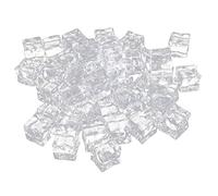 BESTYASH Acrylic Fake Ice Cubes Irregular Artificial Fake Ice Photography Props 15mm and 18mm 60 Pieces for Home Bar and Event Display