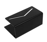 BESTYASH Acrylic Mail Holder Letter Organizer Postcard Display with Rounded Corners Simple Design Black for Office and School Desk Organization