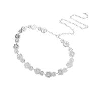 BESTYASH Adjustable Zinc Alloy Flower Waist Chain Belt for Women Boho Body Jewelry with Double Floral Design for Dresses Jeans Beachwear Stylish Summer Accessory and Gift