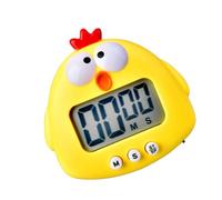 BESTYASH Adorable Chick Shaped Kitchen Timer Cute Countdown Clock for Cooking Baking Study Work Reminder Manager with LCD Display for Home Office Use