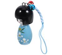 BESTYASH Adorable Japanese Kimono Doll Key Ring Pendant for Phone Or Bag, Lightweight Wood and Polyester Material, Easy to Carry Hanging Decoration for On-the-go Use Random Color