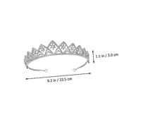 BESTYASH Alloy Rhinestone Wedding Crown Headpiece Bridal Headdress with Glitter Stars Durable Tiara for Bridesmaids Elegant Hair Band for Weddings Proms and Celebrations