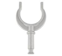 BESTYASH Aluminum Oar Locks for Row Boat and Yacht with Precision Engineering and Easy Installation, Silver Side Mount Paddle Brackets for Marine Use and Paddle Board Locks