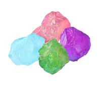 BESTYASH Aroma Diffuser Stones Natural Crystal Electroplating 4pcs with Healing Properties, Colourful Decorative Crystal Pieces for Random Color for Fish Tank and Flower Pot Decoration