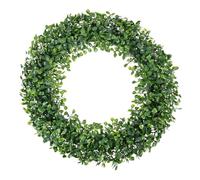 BESTYASH Artificial Green Leaf Wreath Spring Decor Hanging Faux Flower Garland for Wedding Home Wall Door Seasonal Festival Decoration