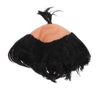 BESTYASH Baldheaded Samurai Hairpiece Funny Role-playing Wig Cosplay Accessory for Party Festival Stage Performance