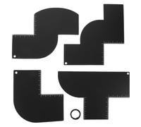 BESTYASH Beard Shaping Essentials Hairline Fade Guide Kit with Ruler and Hoop Precise Barber Measurement Tool for Symmetrical Beard and Hairline Styling at Home Salon