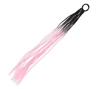 BESTYASH Boho Box Braids Hair Extensions with Soft High Temperature Fiber Material, Black Colour, Natural Lifelike Hairstyle Decor for Halloween and Themed Parties