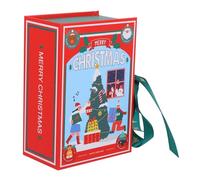 BESTYASH Box Christmas Candy Box Colorful Paper Treat Container for Holiday Goodies for Cookies Biscuits and Candies for Dolls and Capacity for Festive Sharing