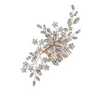BESTYASH Bridal Pearl Rhinestones Hair Comb for Weddings Elegant Side Comb Hair Styling Tool for Women for Parties and Special Occasions