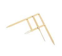 BESTYASH Brow Mapping Shaper Tool Eyebrow Ruler Stainless Steel Golden Ratio Eyebrow Caliper Easy Contour