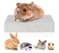 BESTYASH Bunny Foot Pads Natural Volcanic Stone Nail Grinding Board Small Animal Claw Care Improves Foot Comfort Guinea Pig Cage Accessories Stuff for Guinea Pig’S Nails