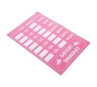 BESTYASH Business Hours Self-adhesive Stickers Rewritable Opening Signs Stickers Pvc Sunproof Waterproof Fade Proof Simple Adhesive for Cafe Shop and Bakery Shop on Smooth and Assorted style