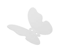 BESTYASH Butterfly Shaped Wall Mounted Coat Hook Punch Decorative Hanger for Keys Towels Hats Bedroom and Dressing Room White Creative