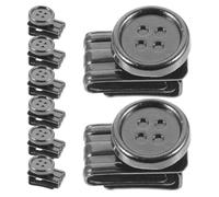 BESTYASH Buttons Stylish Design with and Easy Attachment 8 Pcs Black Iron for Jeans and Trousers for Wardrobe Button Replacement