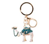 BESTYASH Camel Rhinestone Keychain Lightweight Decorative Pendant for Bags Backpacks and Handbags Unique Camel Keyring Charm 4.02X2.17X0.59In