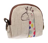 BESTYASH Cartoon Giraffe Pattern Key Coin Wallet Change Pouch for Women Jewelry Case Digital Accessories Bag