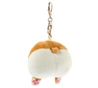 BESTYASH Cartoon Plush Coin Purse Tiger's Ass Design Zipper Change Bag for Keychain Cute Bag Charm Small Coin Purse Metal Ring