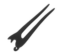 BESTYASH Cat Carved Wood Hair Stick Fork French Hair Pin Black Ebony Women and Girls Vintage Style Bun Accessory