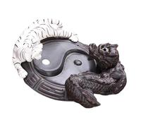 BESTYASH Ceramic Backflow Incense Burner Dragon and Tiger Motif, Office and Home Adornment, Backflow Cone and Stick Holder for Tea and Yoga Rooms