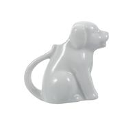 BESTYASH Ceramic Mini Milk Mug White Dog Design Heat Resistant Milk Creamer Jug for Home Kitchen and Restaurants Comfortable Handle Sauce Cup for Coffee Latte Dessert Serving