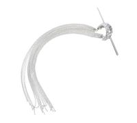 BESTYASH Chinese Long Tassel Hair Sticks for Women Elegant Fork Hairpins for Buns and Ponytails Lightweight Comfort Detailed Craftsmanship Sophisticated Traditional Accessory