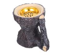 BESTYASH Chinese Style Resin Incense Burner for Incense Sticks Tree Shaped Aromatherapy Holder for Living Bedroom Tea Yoga Spa Decorative Desk with Maintenance Bark Texture