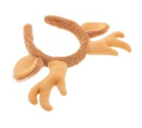 BESTYASH Christmas Elk Headband Reindeer Antlers Festive Deer Headwear for Holiday Parties Cute Fawn Horn Headband for Cosplay Celebrations and Events