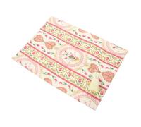 BESTYASH Classic Tulip Pattern Cloth Tissue Box Cover Velvet Fabric Napkin Dispenser Container for Home Office Car Compact and Practical Decorative Tissue Holder Soft Fabric Storage Case