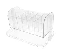BESTYASH Clear Cosmetic Organizer Desktop Makeup Storage Rack Transparent Makeup Brush Lipstick Perfume Holder with Large Capacity Space-saving Design for Home and Dressing Table