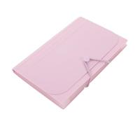BESTYASH Clear Nail Stamp Plates Organizer Bag Foldable Nail Art Template Holder with Dustproof Scratch-resistant Transparent Storage for Stamper Accessories Purple