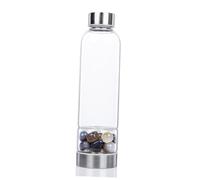 BESTYASH Colorful Quartz Bottle Natural Gemstone Hydrotherapy Cup Random Color and Giving Hand Washable Removable for Easy Cleaning Random Color