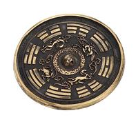 BESTYASH Copper Eight Diagrams Mirror Home Decor Wall Hanging with Delicate Details and Retro Style, Unique Artistic Atmosphere for Home Decoration and Blessing Ornament