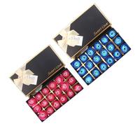 BESTYASH Creative Rose-Shaped Soap Flower Set 2Pcs with 18 Rose Soaps Each Box Color Randomized Mother'S Day Bath Favors for Women Present Random Color