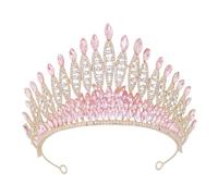 BESTYASH Crown Headband with Dazzling Rhinestones Elegant Wedding and Birthday Accessory for Women Unique Design for Parties Proms and Special Occasions Stunning Headpiece for Brides and