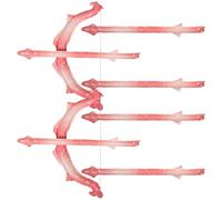 BESTYASH Cupid Arrow Balloons Set, Macaron Pink Inflatable Love Symbol Balloons with 2 Bows and 6 Arrows, Valentine’s Day Party Decor and Cosplay Props for Stage Performances and Romantic