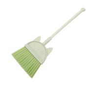 BESTYASH Cute Cat Cartoon Broom Lightweight Cleaning Tool for Home School for Teaching Responsibility Green Broom