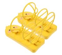 BESTYASH Cute Duck Makeup Puff Storage Rack 2 pcs Wall Mounted Makeup Sponge Holder for Bathroom and Vanity Organization Space-Saving Design