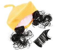 BESTYASH Cute Knitted Wig Hat for Girls Adorable Boy Girl Accessory Cat Ears for Photos and Parties Soft and Skin-friendly Material