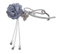 BESTYASH Decorative Flower Pin Rose Accessories Metal Hair Claw Clip 10.4cm Bun Holder Twist Hairpin for Asian Hairstyles Women Hair Styling Tool