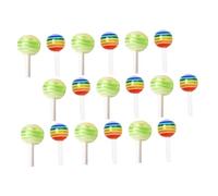 BESTYASH Delicate Nail DIY Decors Mini Lollipop Shaped Manicure Decor 30Pcs Resin Creative Assorted Colour and Practical Nail Accessories for Fingernails and Toenails