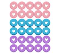 BESTYASH Discbound Expansion Discs Heart-Shaped 30pcs Binder for Document Classification and Organizing Papers for Students
