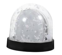 BESTYASH DIY Sublimation Photo Snow Globe with Black Base for Handmade Gifts Picture Display Mini Snow Globe for Christmas Birthday Wedding Home and Party Decoration